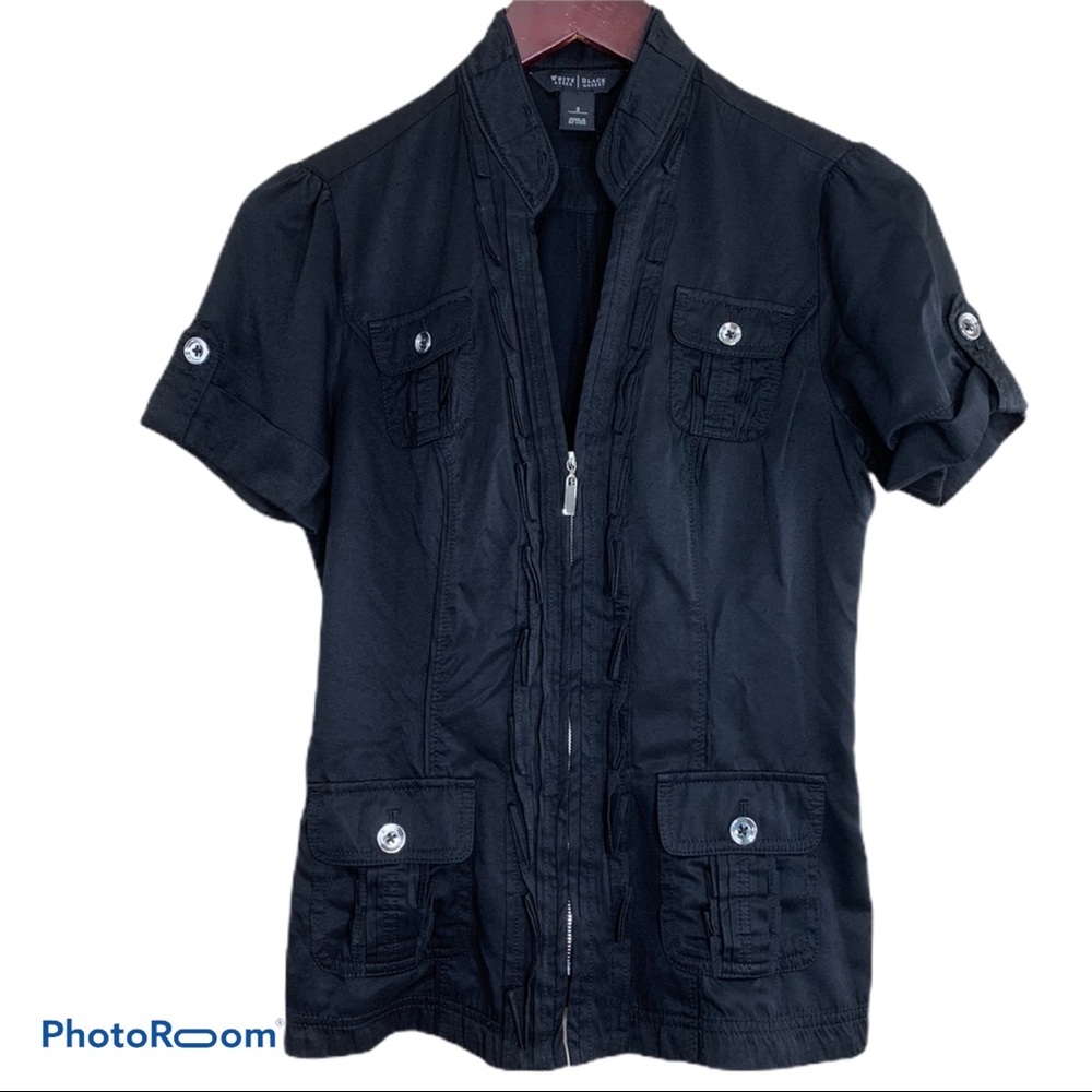 WhiteHouseBlackMarket Ponté Techy Mixd Jacket sz 2